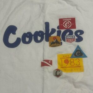 Cookies Kids' White and Blue Graphic Tee